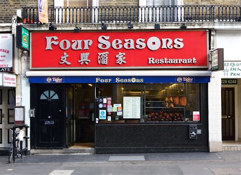 Four seasons chinese restaurant - Head to Four Seasons to taste its legendary roast duck, which is famed for its crispy skin, tender meat and secret spice blend. Other popular dishes include barbecue pork and hotpots. Opening Times